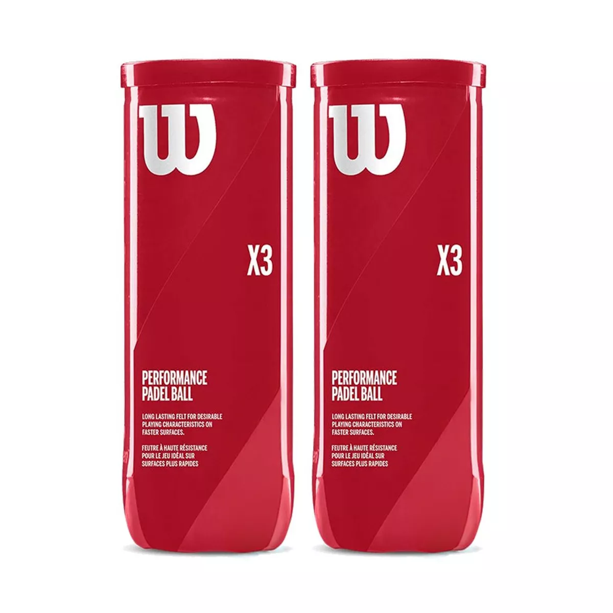 Wilson Padel X3 padelballen 2 tubes van 3