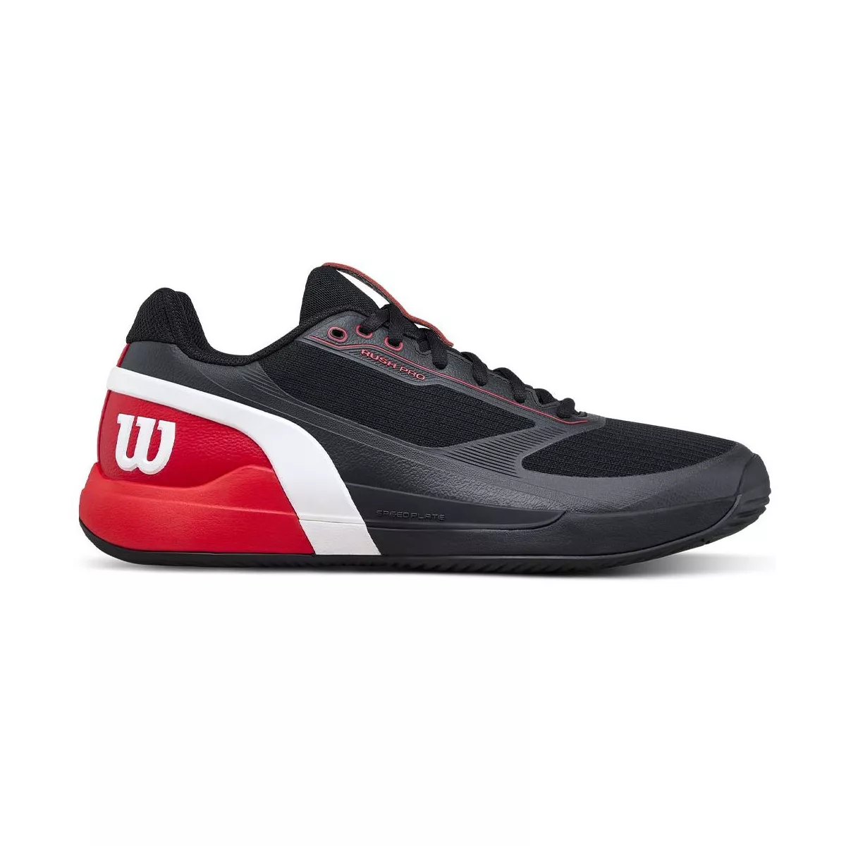 Wilson Rush Pro 5 padelschoenen zwart / rood