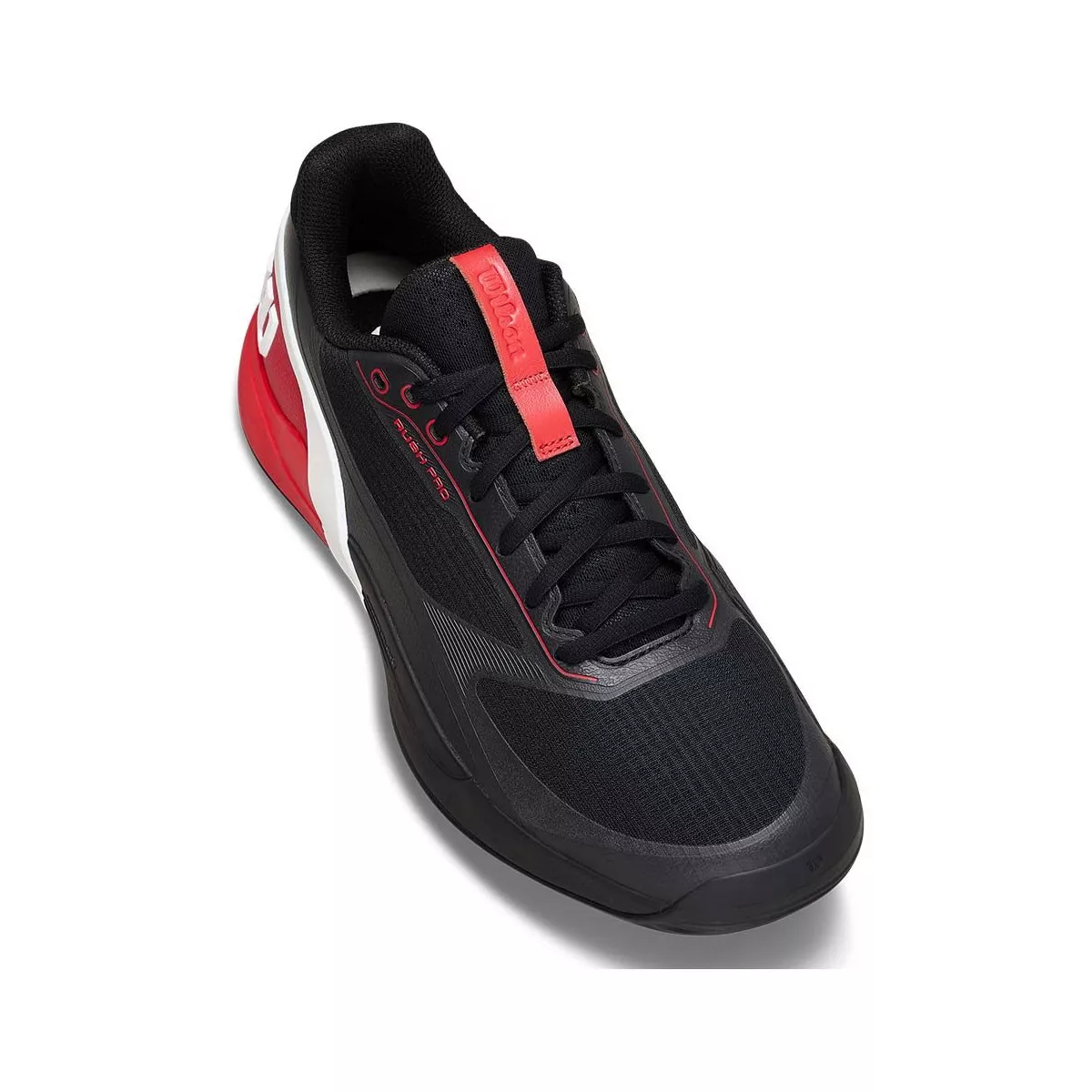 Wilson Rush Pro 5 padelschoenen zwart / rood