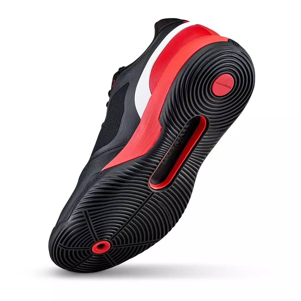 Wilson Rush Pro 5 padelschoenen zwart / rood