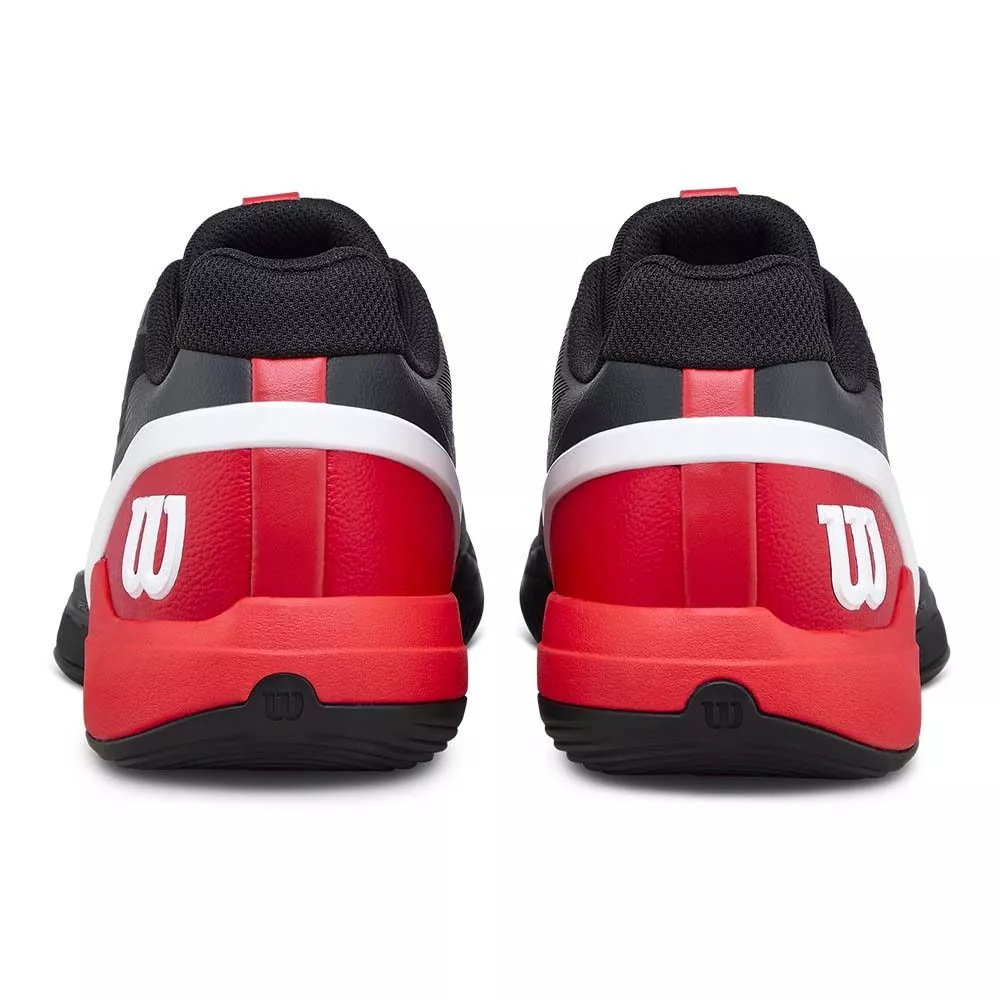 Wilson Rush Pro 5 padelschoenen zwart / rood