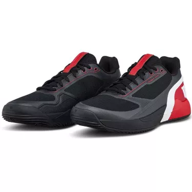 Wilson Rush Pro 5 padelschoenen zwart / rood
