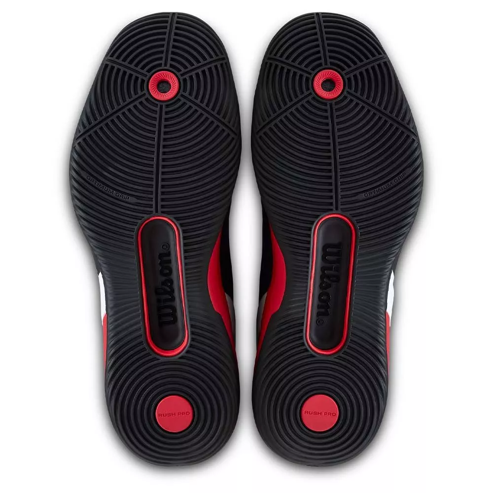 Wilson Rush Pro 5 padelschoenen zwart / rood