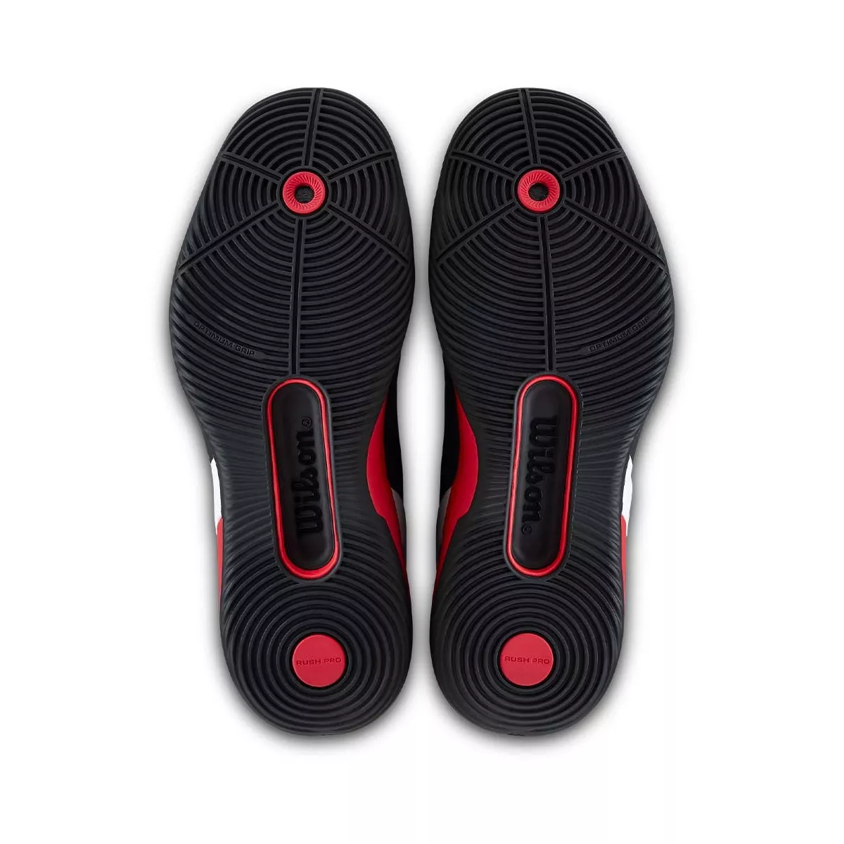 Wilson Rush Pro 5 padelschoenen zwart / rood
