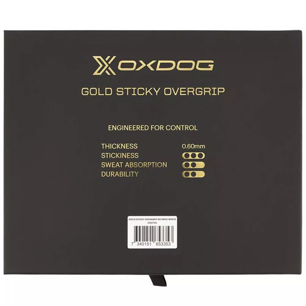 Oxdog Gold Sticky overgrips wit x60