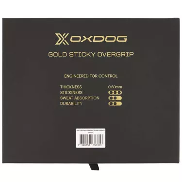 Oxdog Gold Sticky overgrips wit x60