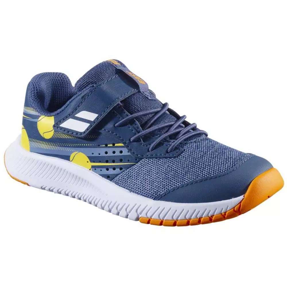 Babolat Pulsion Kid All Court tennisschoenen junior blauw / oranje