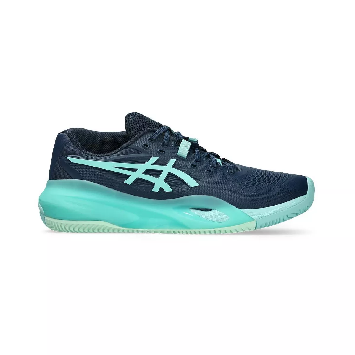 Asics Gel Resolution X tennisschoenen gravel marineblauw / turquoise