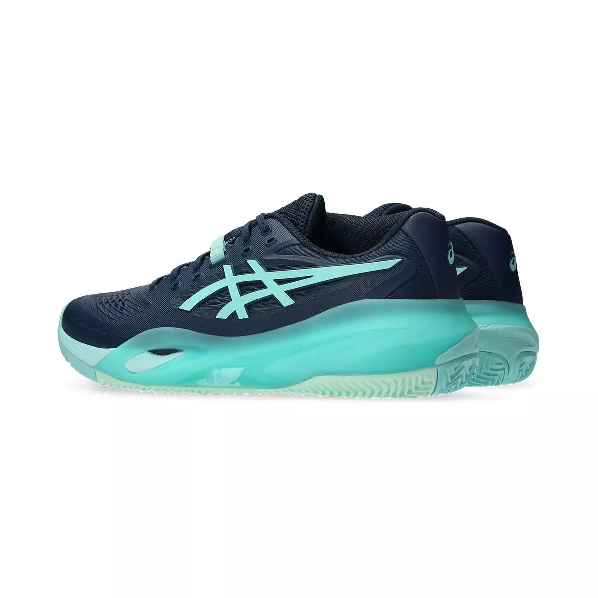 Asics Gel Resolution X tennisschoenen gravel marineblauw / turquoise