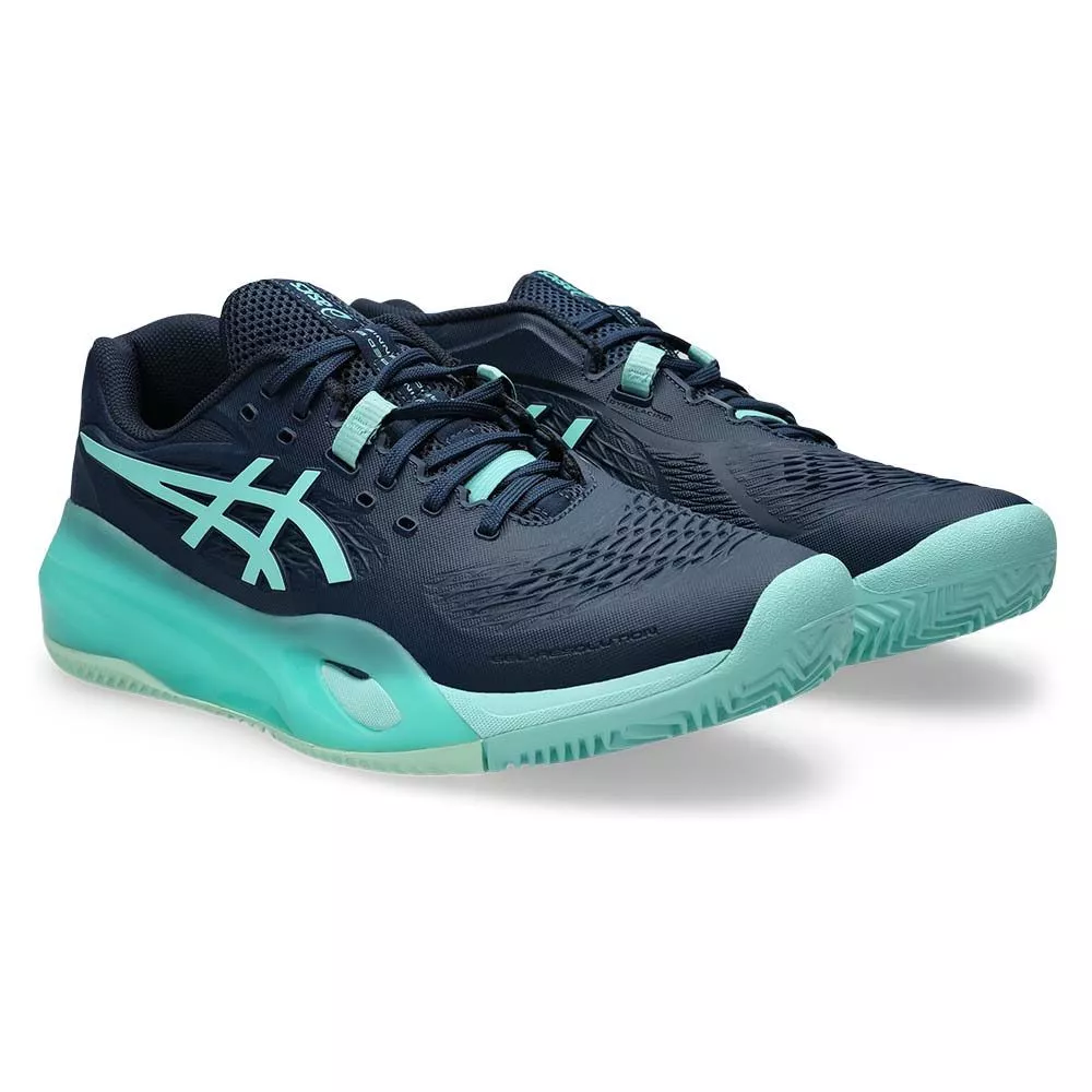 Asics Gel Resolution X tennisschoenen gravel marineblauw / turquoise