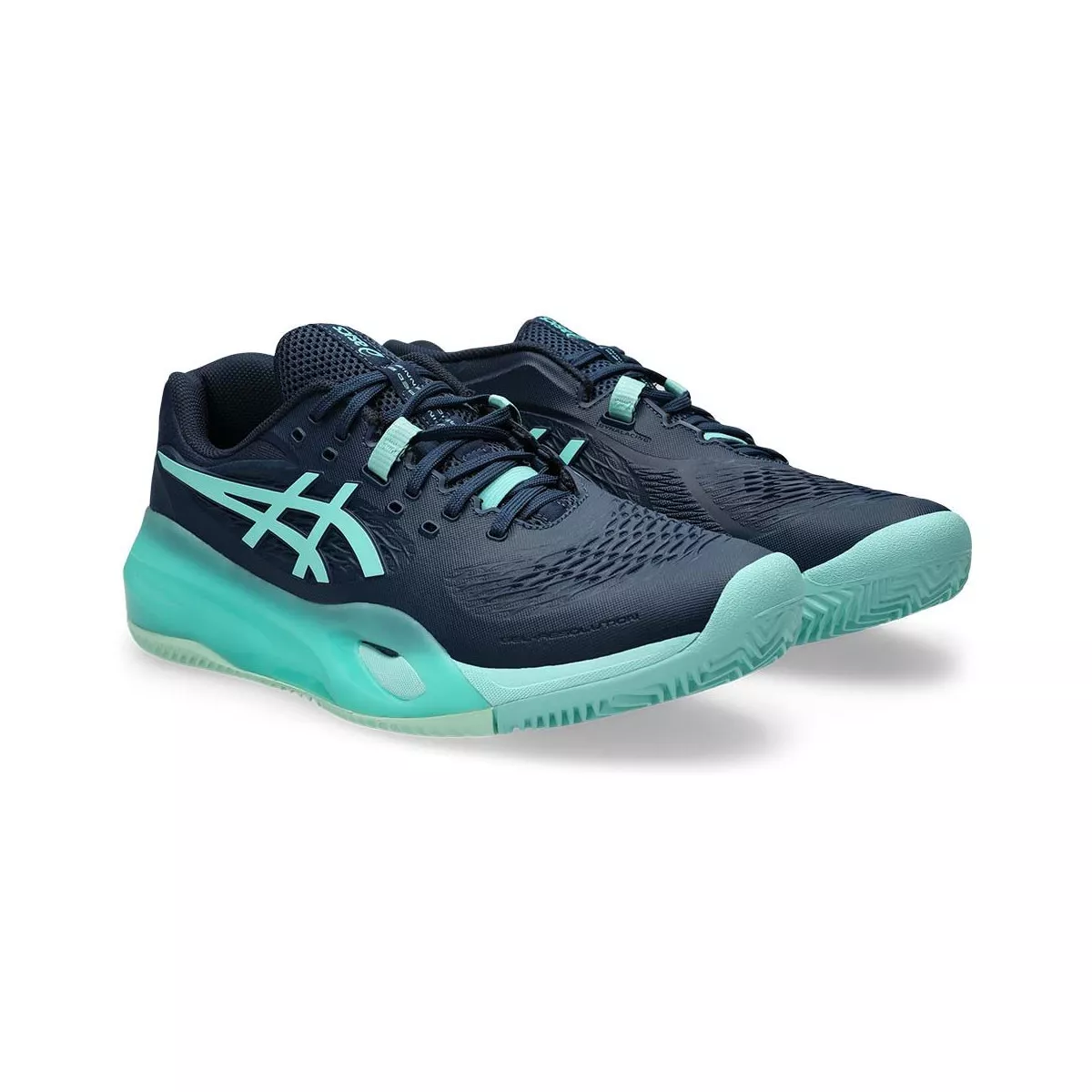 Asics Gel Resolution X tennisschoenen gravel marineblauw / turquoise