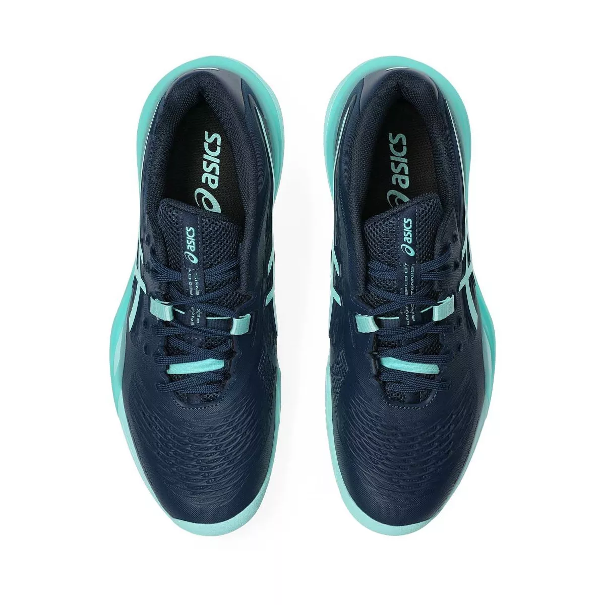 Asics Gel Resolution X tennisschoenen gravel marineblauw / turquoise