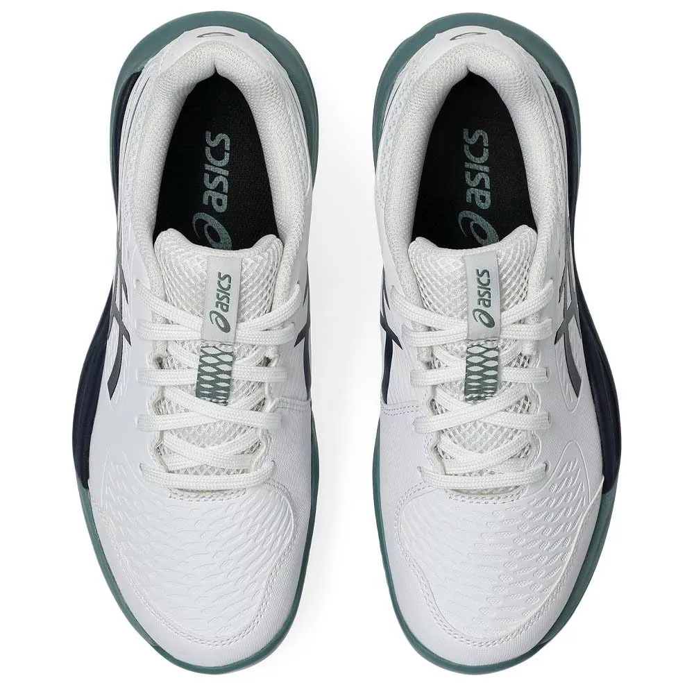 Asics Gel Resolution X GS tennisschoenen gravel junior wit / nachtblauw