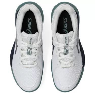Asics Gel Resolution X GS tennisschoenen gravel junior wit / nachtblauw