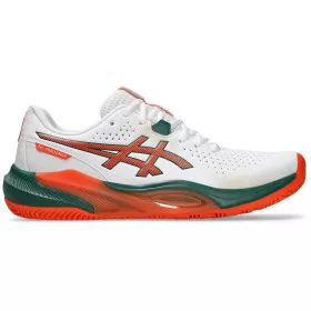Asics Gel Challenger 15 padelschoenen wit / oranje