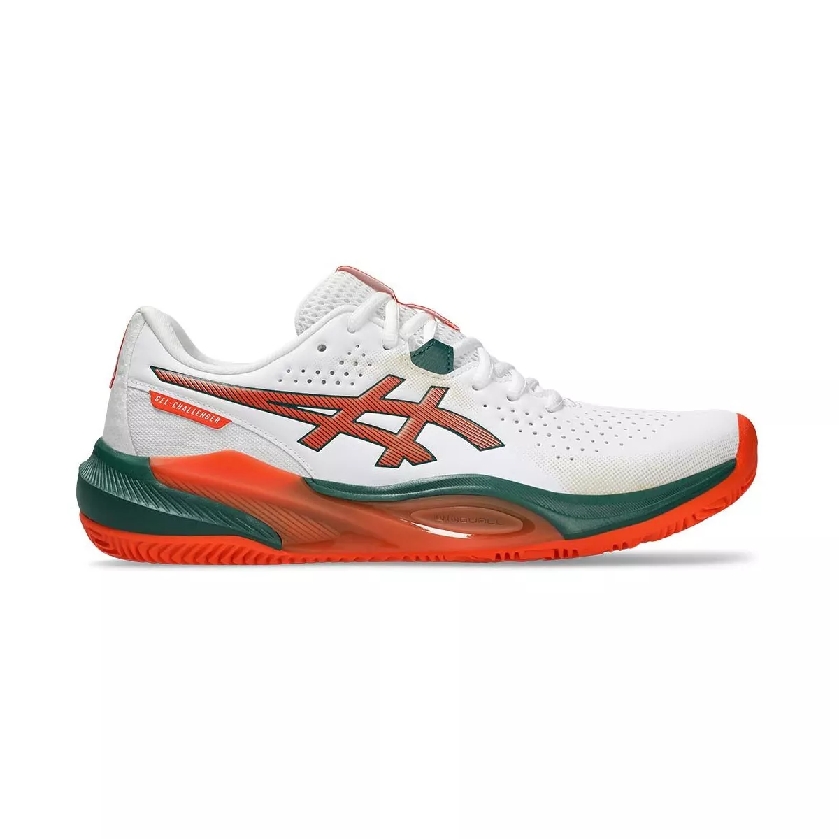 Asics Gel Challenger 15 padelschoenen wit / oranje