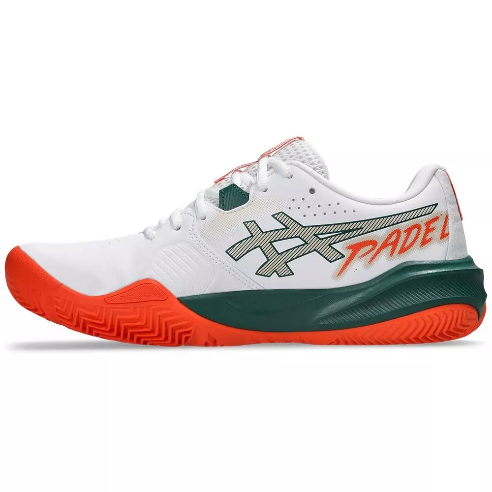 Asics Gel Challenger 15 padelschoenen wit / oranje