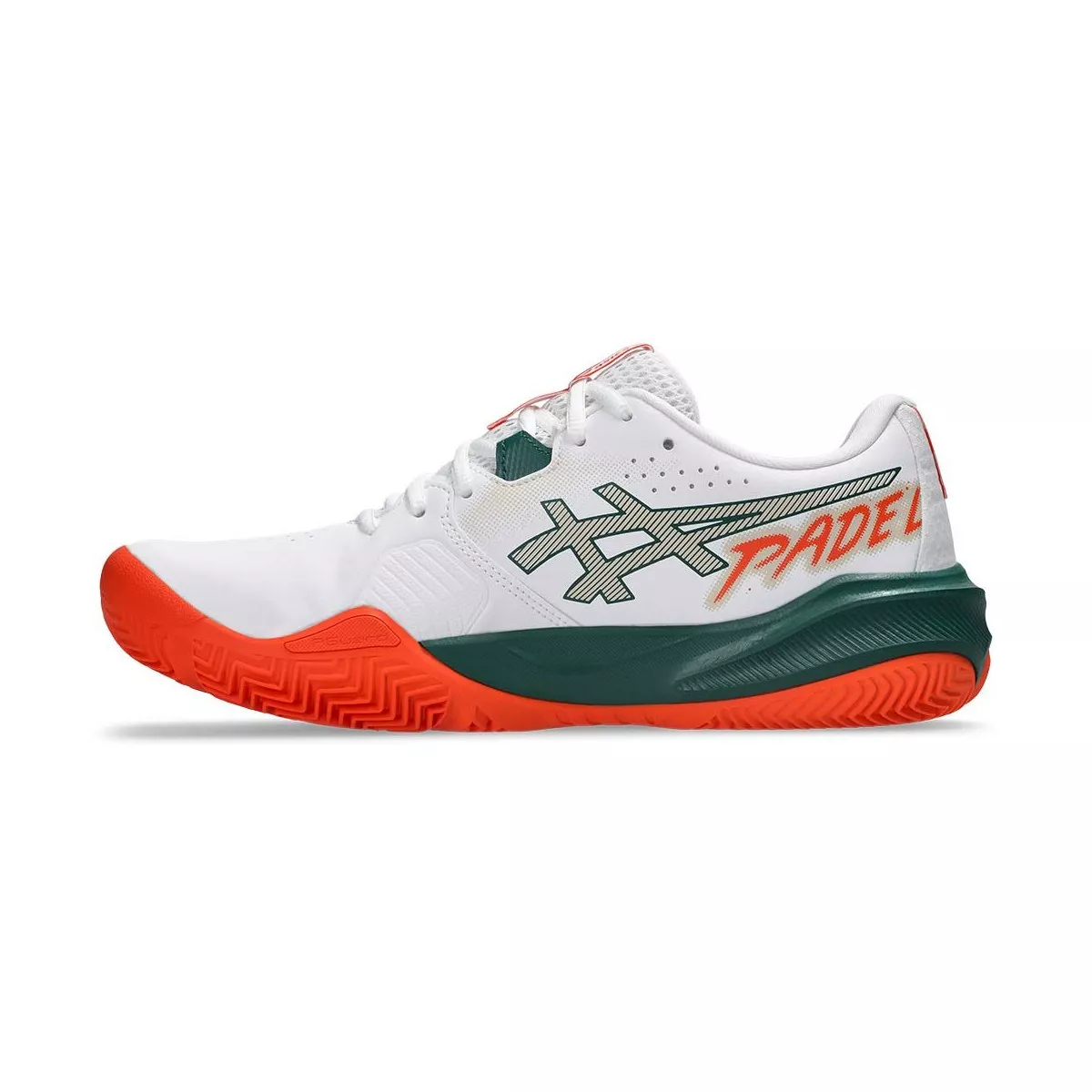 Asics Gel Challenger 15 padelschoenen wit / oranje
