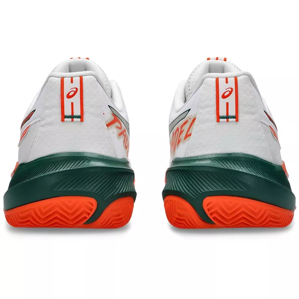 Asics Gel Challenger 15 padelschoenen wit / oranje