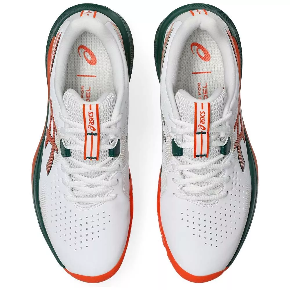 Asics Gel Challenger 15 padelschoenen wit / oranje