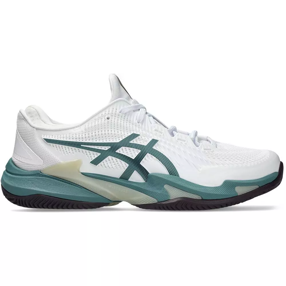 Asics Gel Court FF 3 tennisschoenen gravel wit / groen