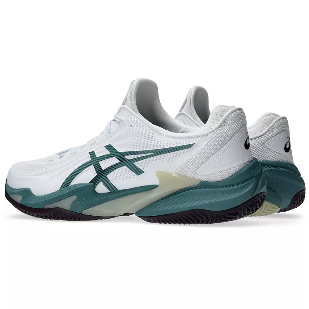 Asics Gel Court FF 3 tennisschoenen gravel wit / groen