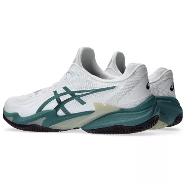 Asics Gel Court FF 3 tennisschoenen gravel wit / groen