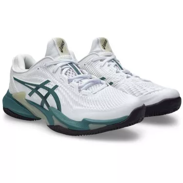 Asics Gel Court FF 3 tennisschoenen gravel wit / groen