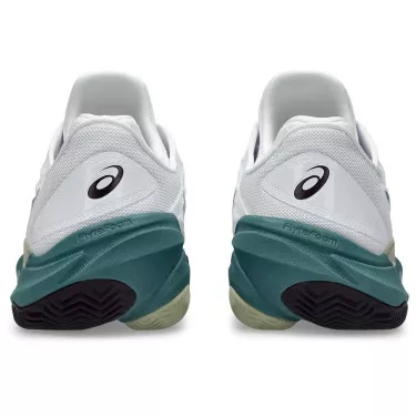 Asics Gel Court FF 3 tennisschoenen gravel wit / groen