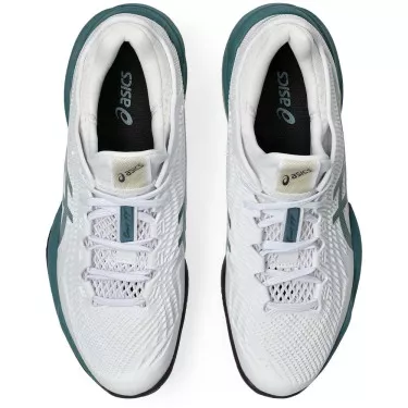 Asics Gel Court FF 3 tennisschoenen gravel wit / groen