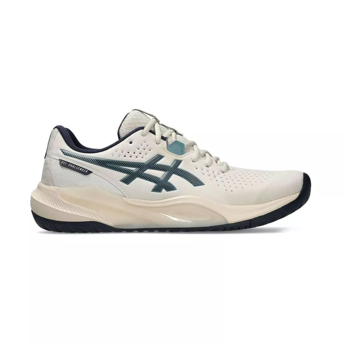 Asics Gel Challenger 15 tennisschoenen beige / nachtblauw