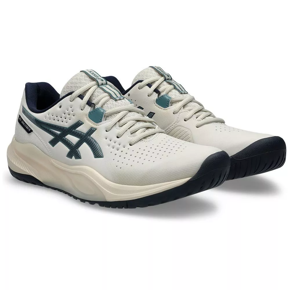 Asics Gel Challenger 15 tennisschoenen beige / nachtblauw