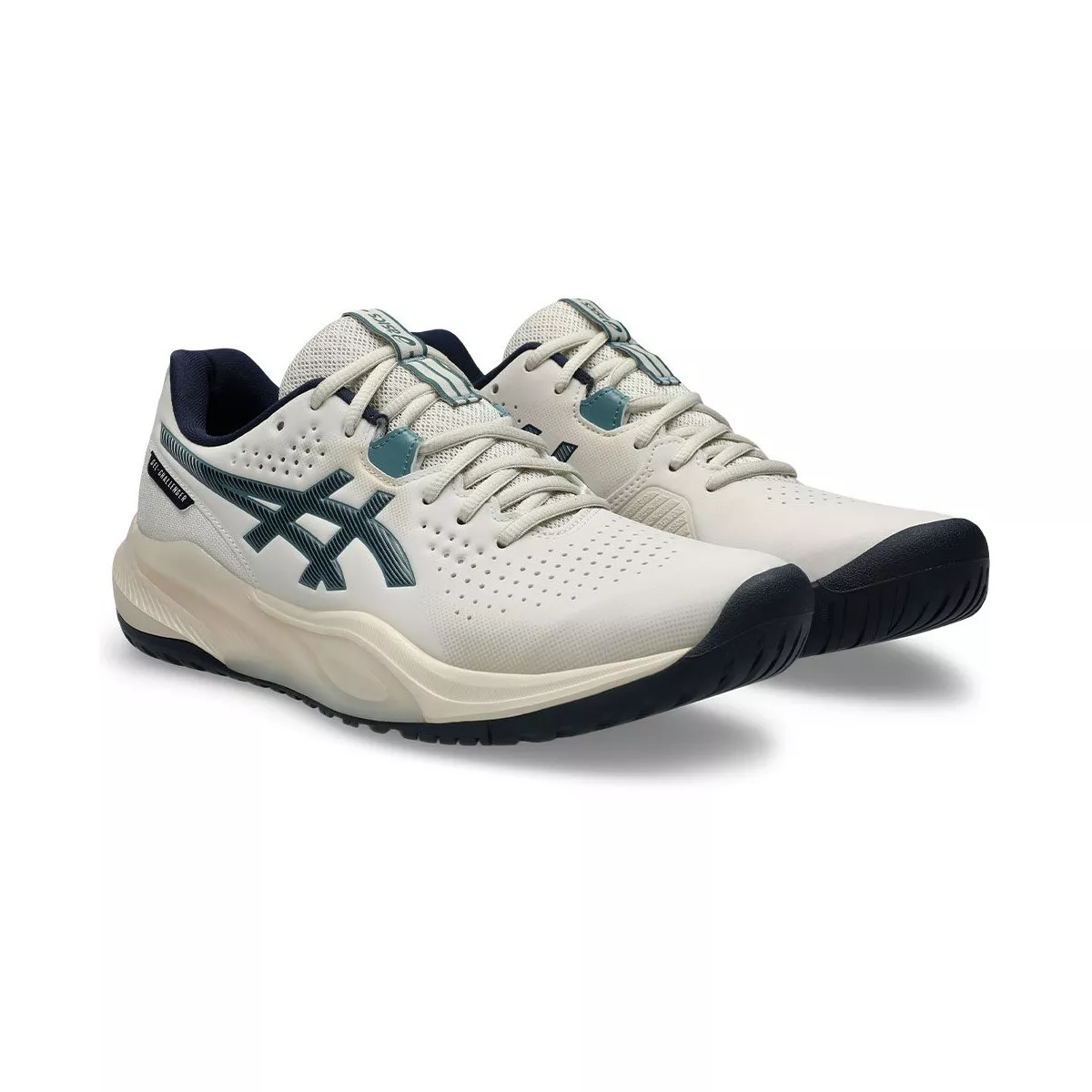 Asics Gel Challenger 15 tennisschoenen beige / nachtblauw