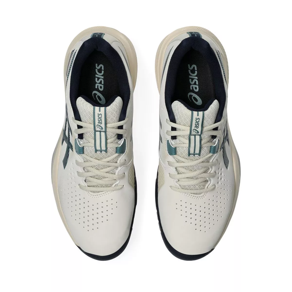 Asics Gel Challenger 15 tennisschoenen beige / nachtblauw