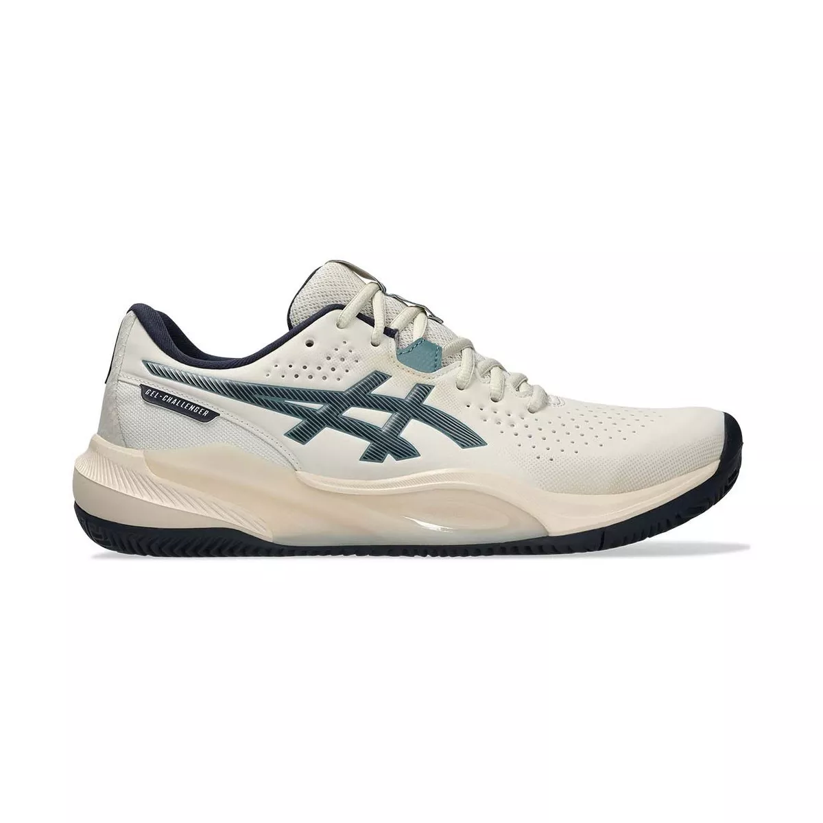 Asics Gel Challenger 15 tennisschoenen gravel beige / nachtblauw
