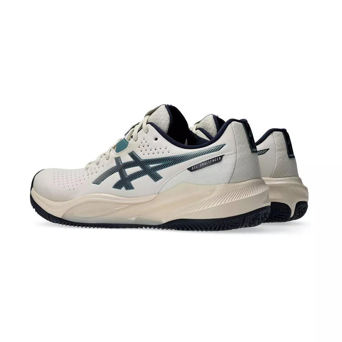 Asics Gel Challenger 15 tennisschoenen gravel beige / nachtblauw