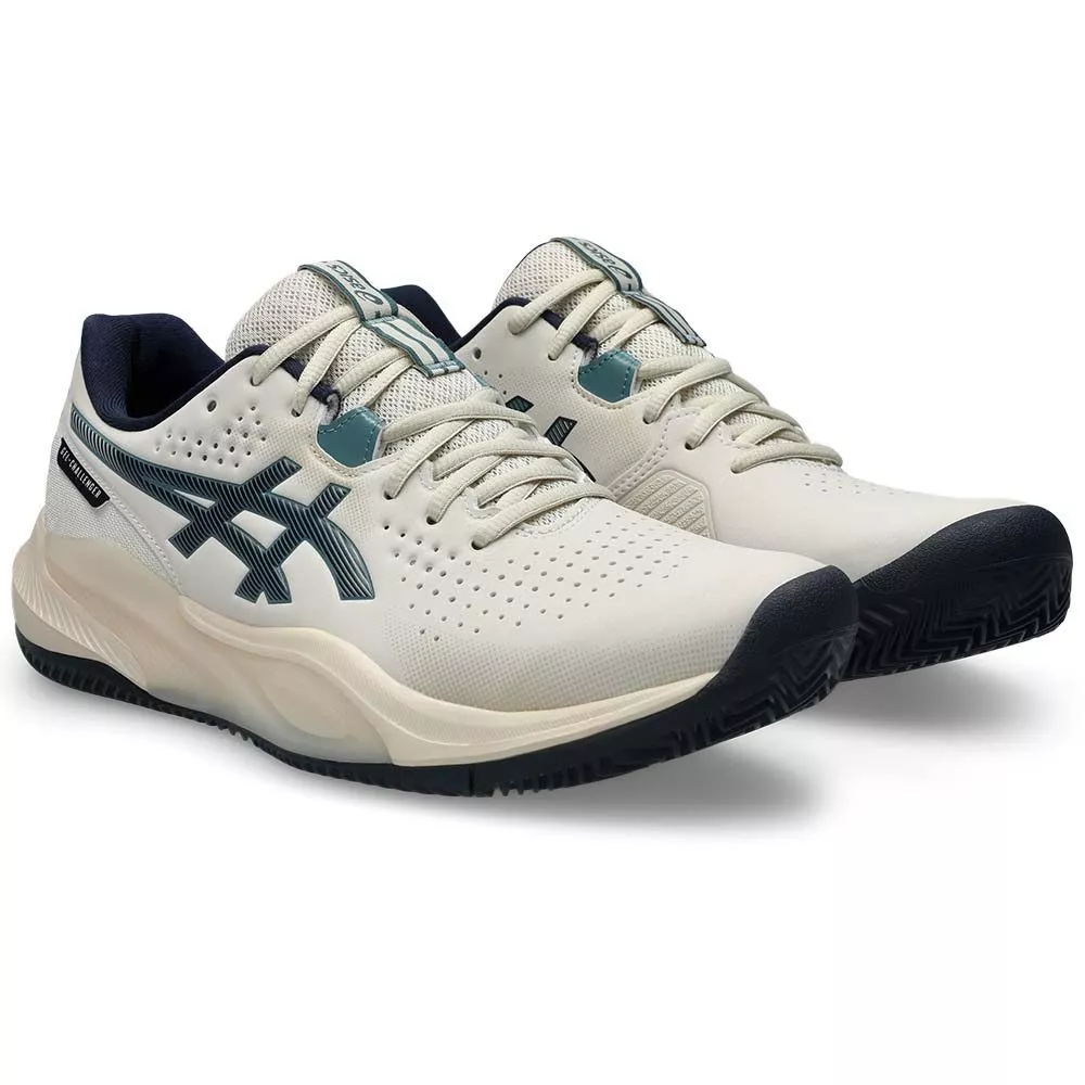 Asics Gel Challenger 15 tennisschoenen gravel beige / nachtblauw