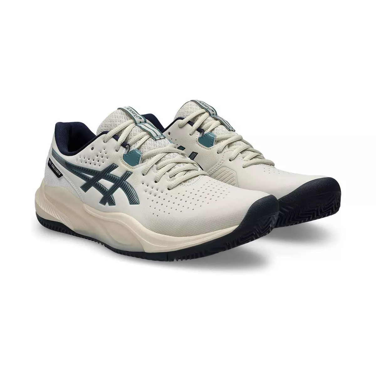 Asics Gel Challenger 15 tennisschoenen gravel beige / nachtblauw