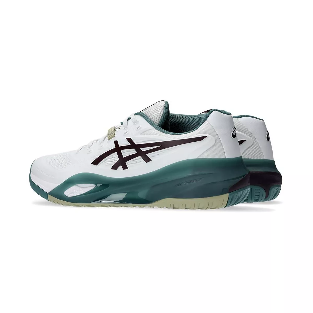 Asics Gel Resolution X tennisschoenen wit / groen