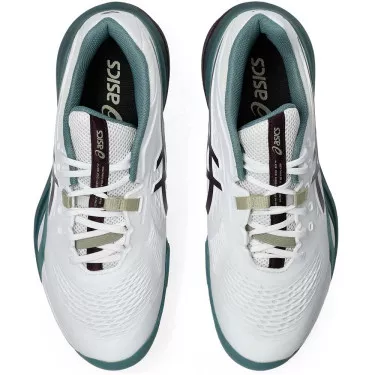 Asics Gel Resolution X tennisschoenen wit / groen