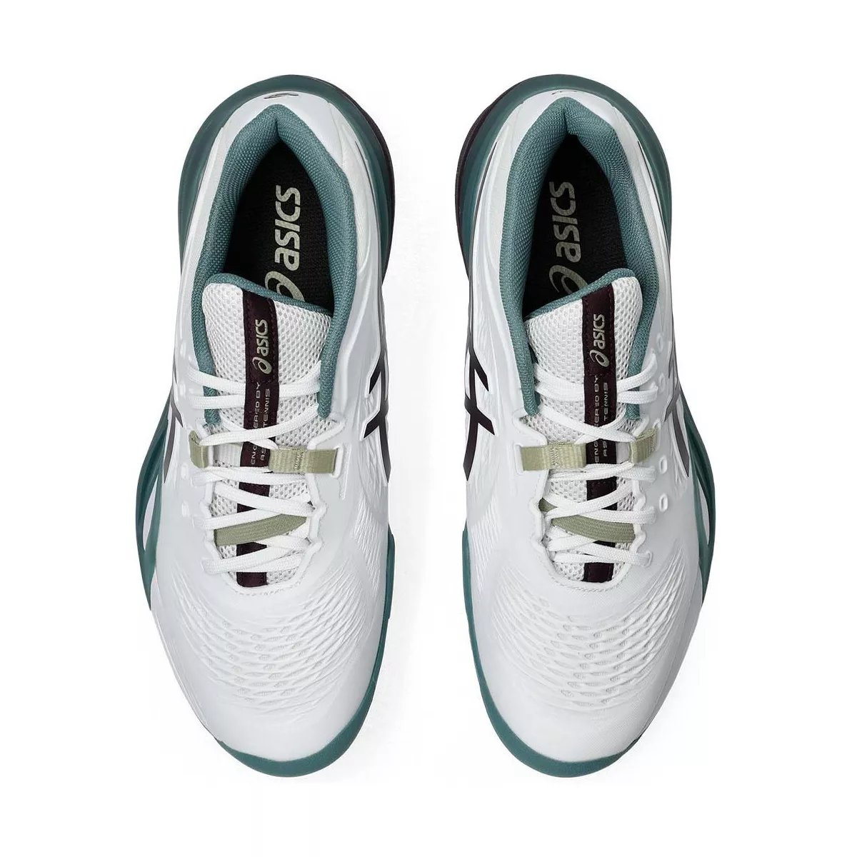 Asics Gel Resolution X tennisschoenen wit / groen