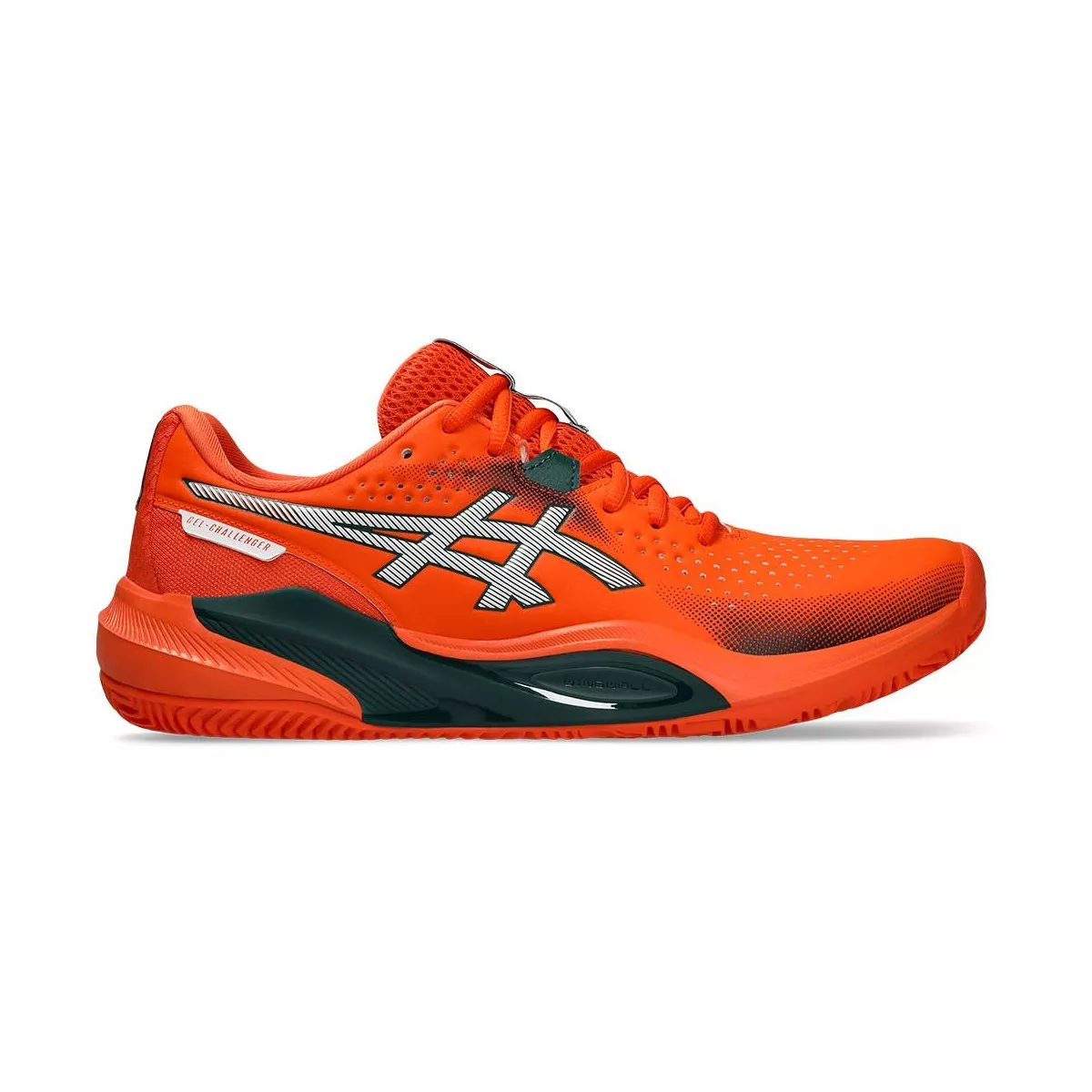 Asics Gel Challenger 15 padelschoenen oranje / groen