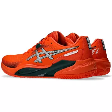 Asics Gel Challenger 15 padelschoenen oranje / groen