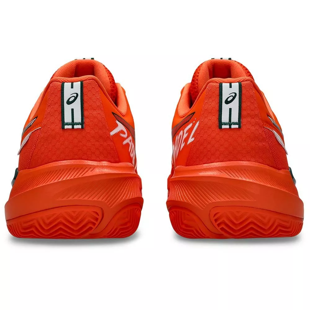 Asics Gel Challenger 15 padelschoenen oranje / groen