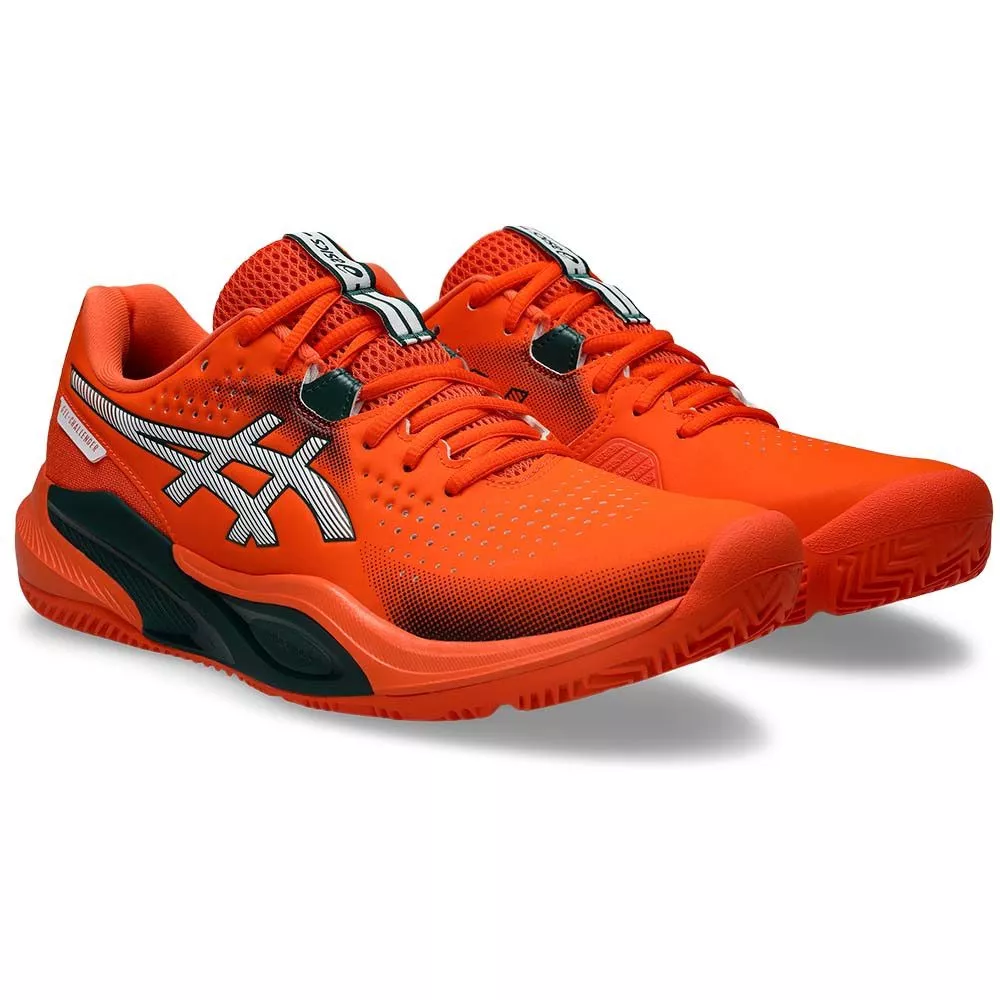 Asics Gel Challenger 15 padelschoenen oranje / groen