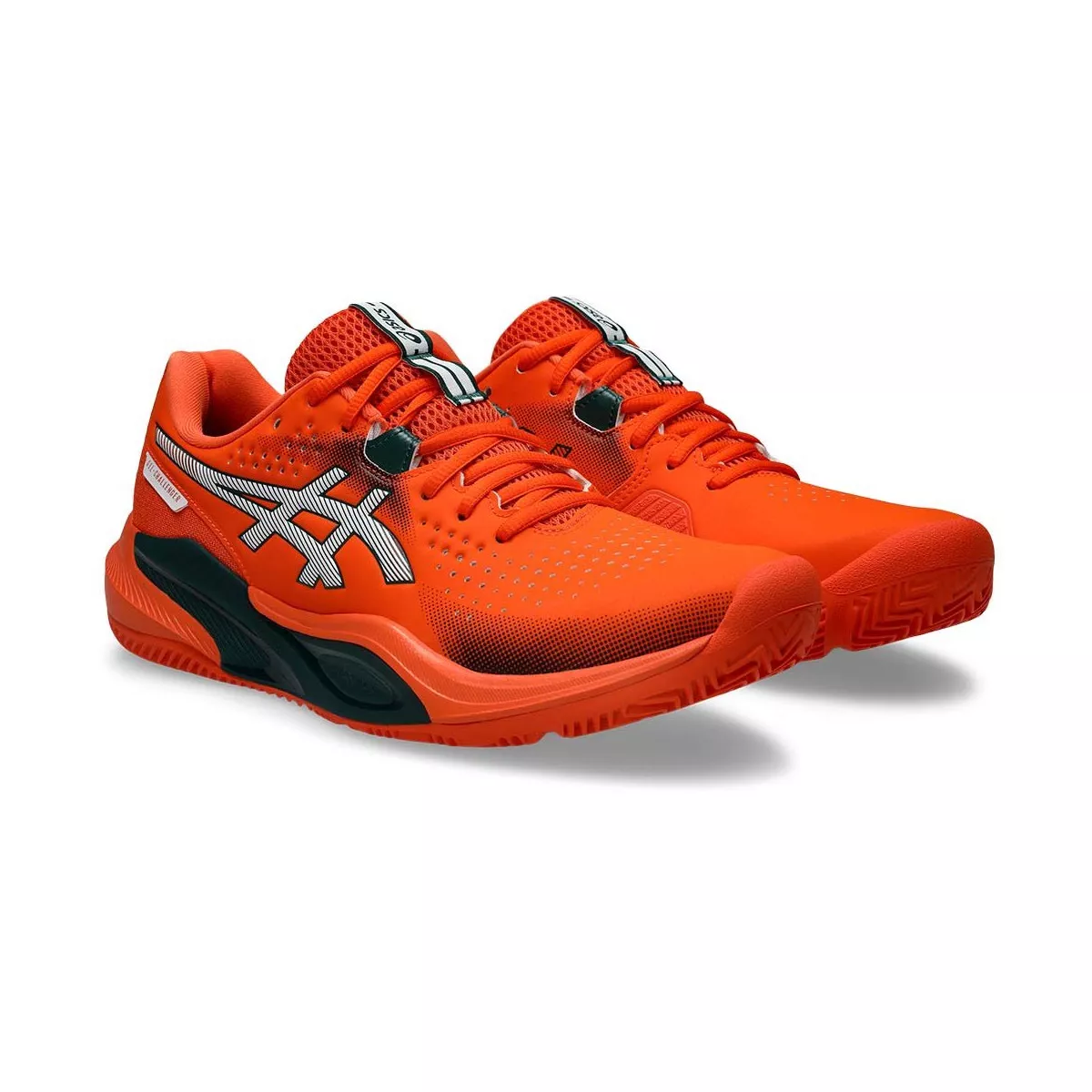 Asics Gel Challenger 15 padelschoenen oranje / groen