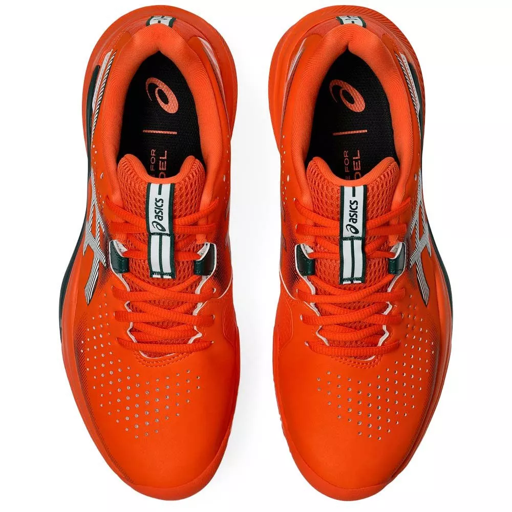 Asics Gel Challenger 15 padelschoenen oranje / groen