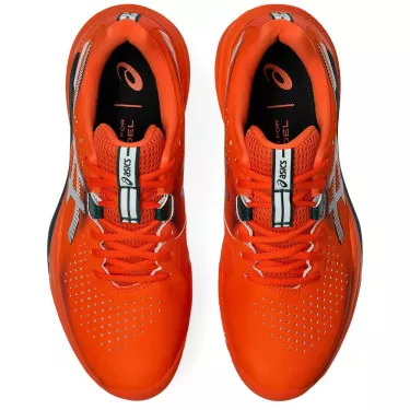 Asics Gel Challenger 15 padelschoenen oranje / groen