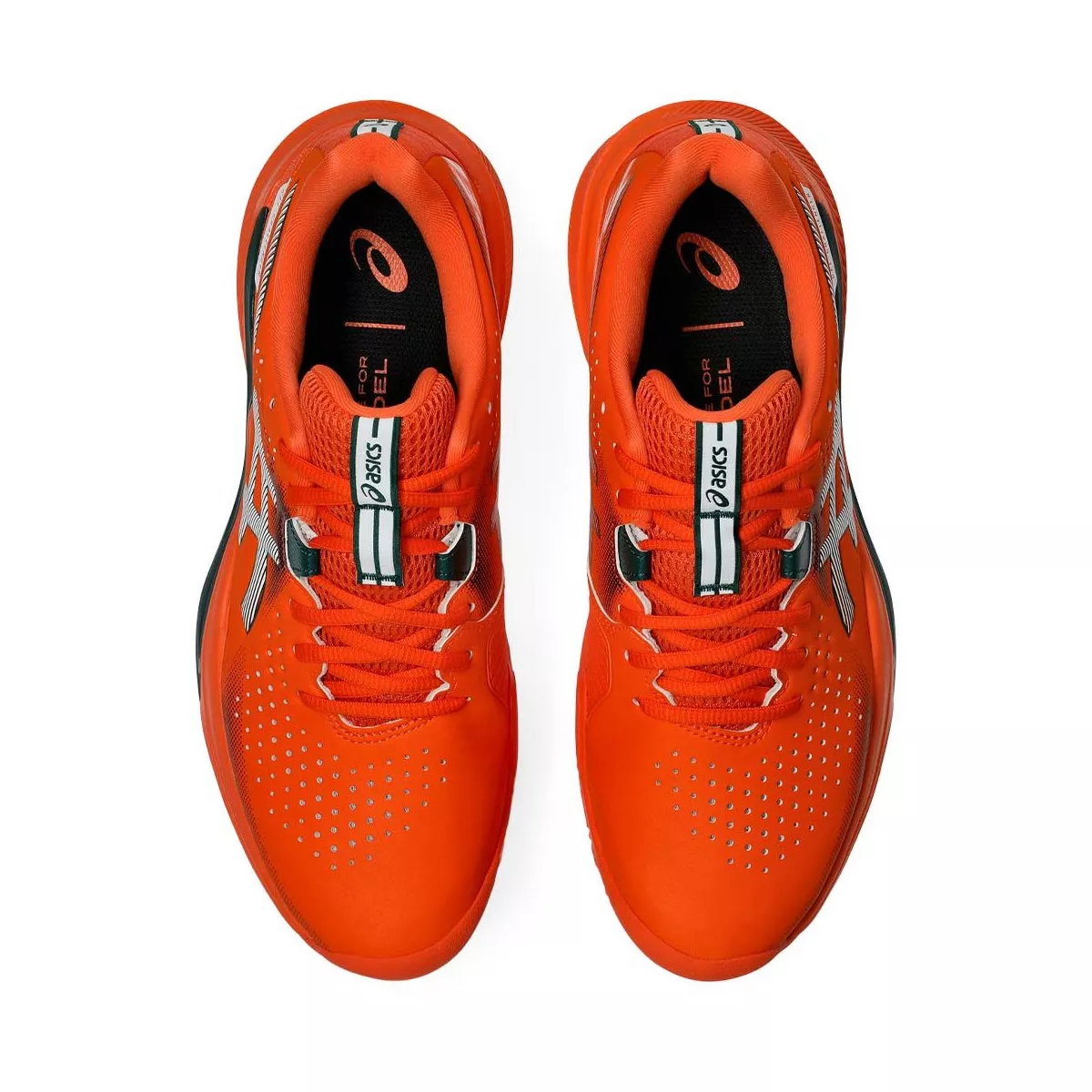 Asics Gel Challenger 15 padelschoenen oranje / groen