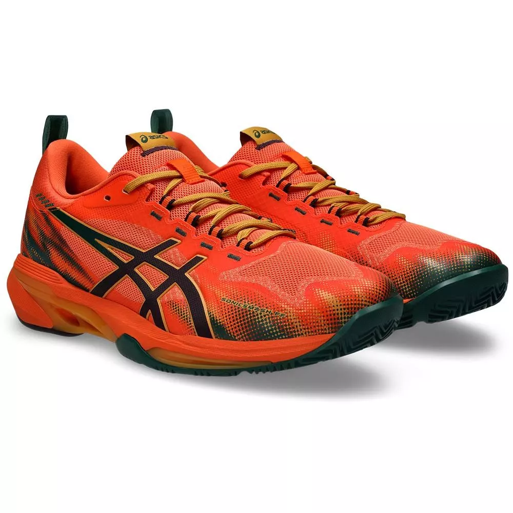 Asics Sonicsmash FF padelschoenen oranje / groen